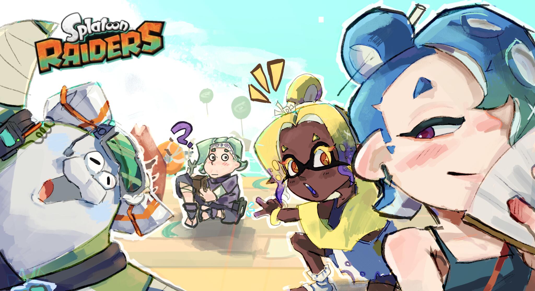 Discovery splash banner for Splatoon Raiders โ Inkdrop Alley Discord server