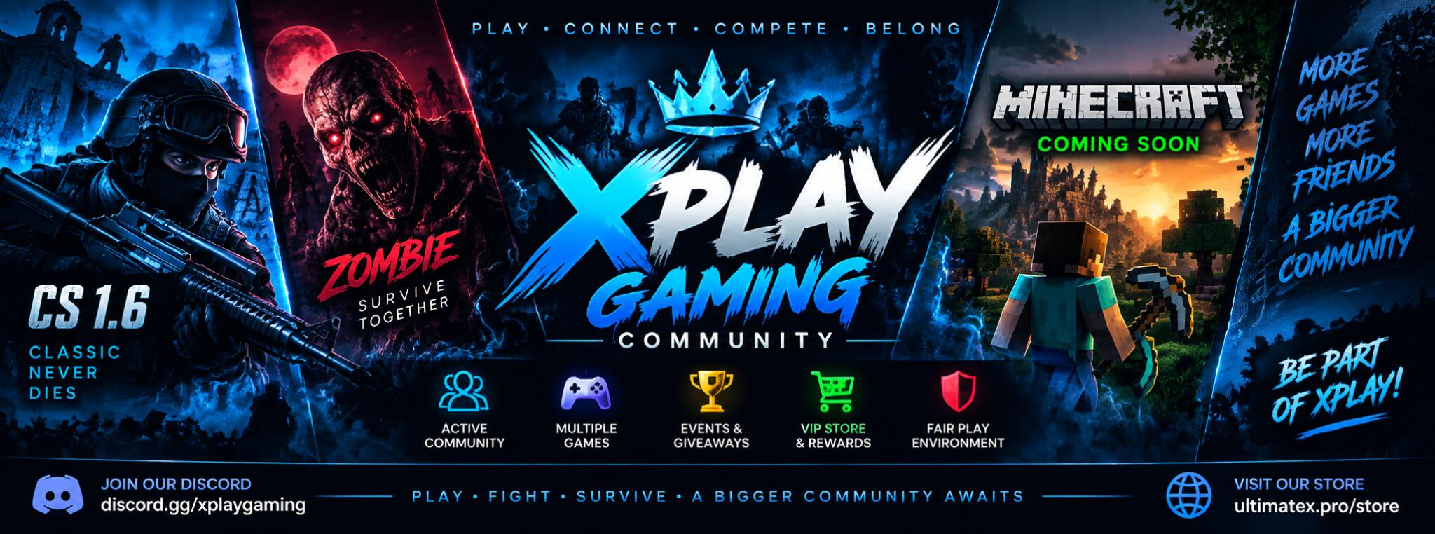Discovery splash banner for XPlayZM.CSBLACKDEVIL.COM Discord server