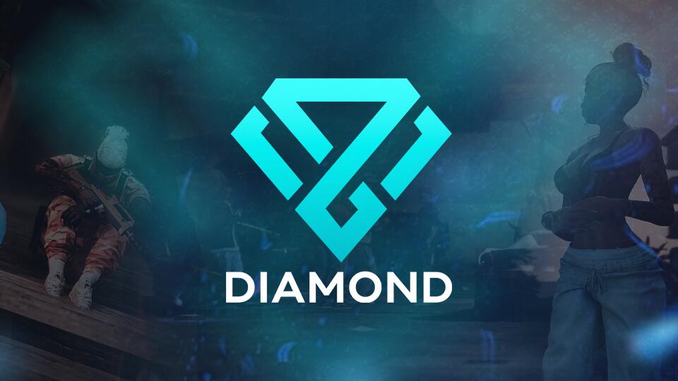 Discovery splash banner for Diamond RP Discord server
