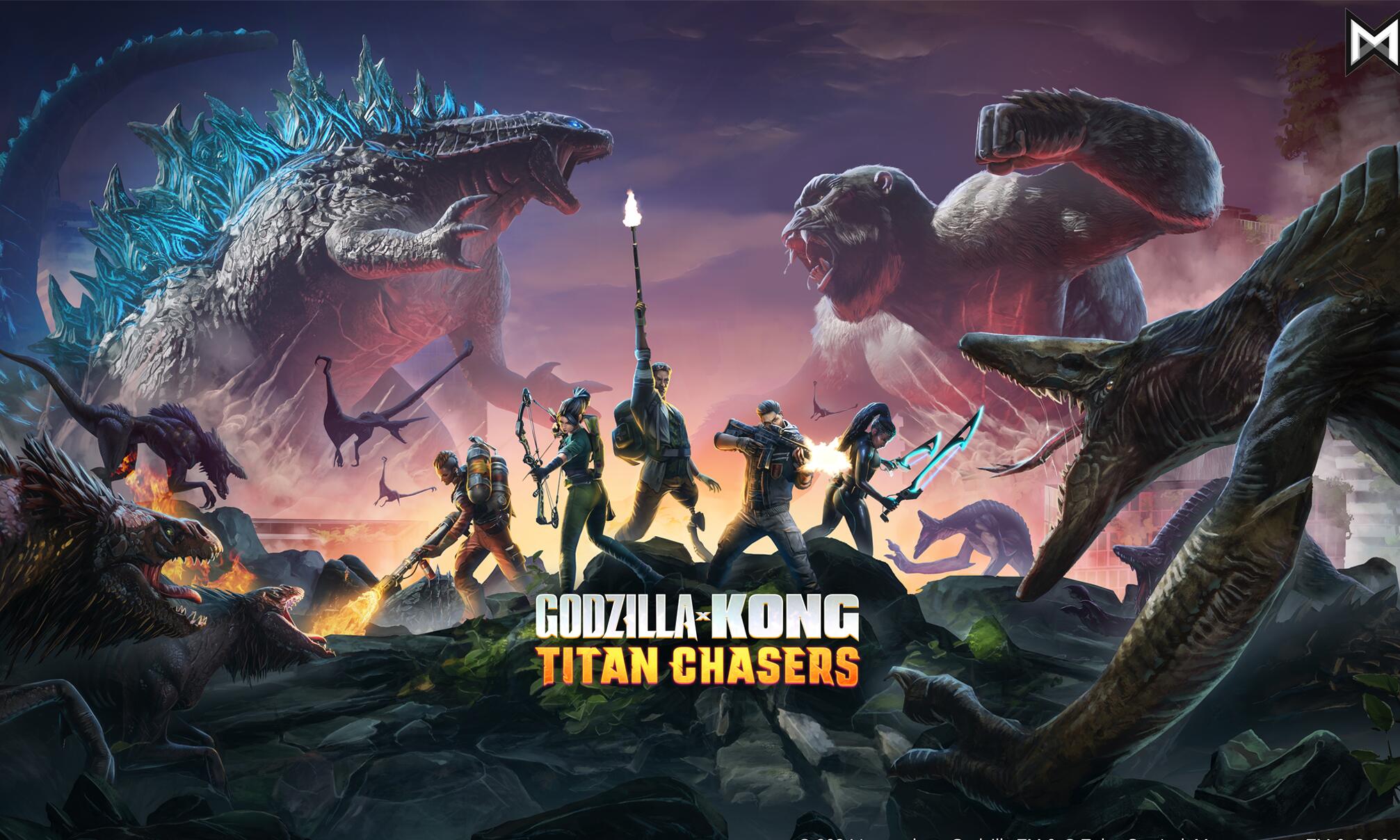 Discovery splash banner for Godzilla x Kong: Titan Chasers Discord server