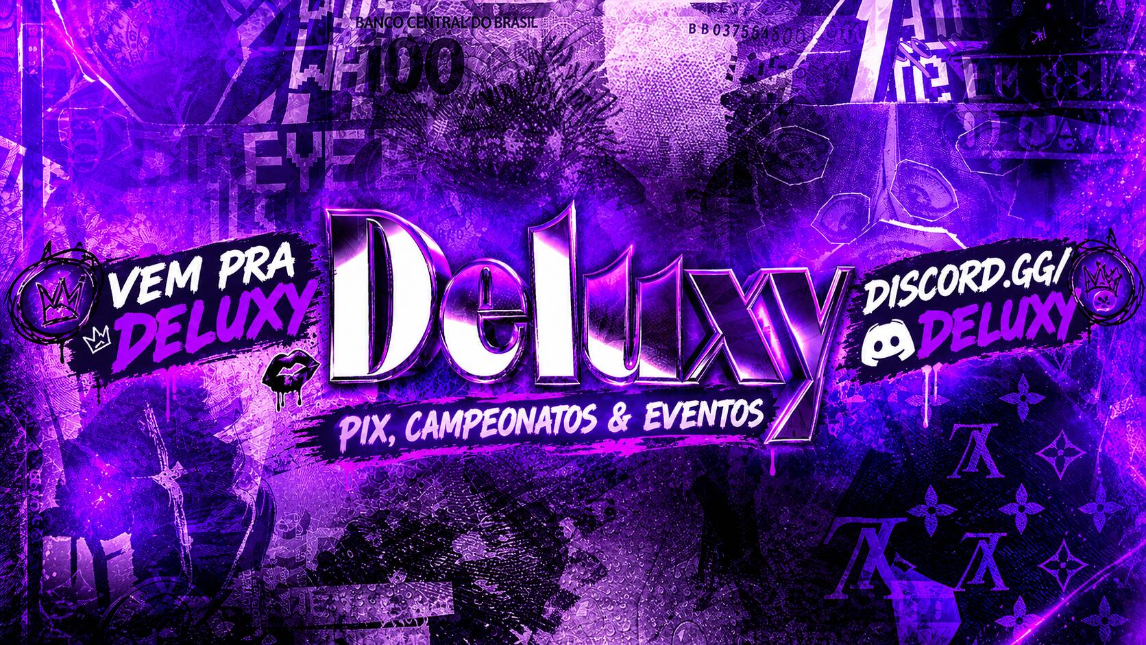Discovery splash banner for DELUXY š Call 24/7 ā¢Amizades ⢠Conversar ⢠Brasil ⢠Jogos ⢠Eventos ⢠Sorteios ⢠Valorant ⢠Freefire Discord server