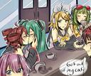 Discovery splash banner for Miku's Cafe Discord server