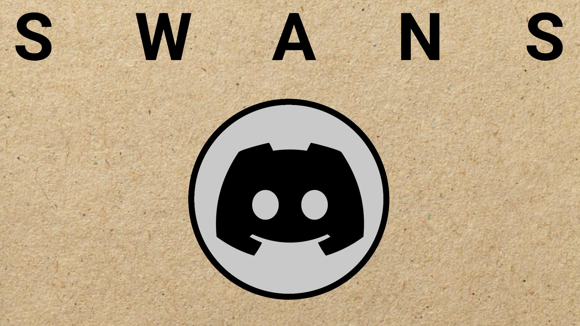 Discovery splash banner for Swans Discord server
