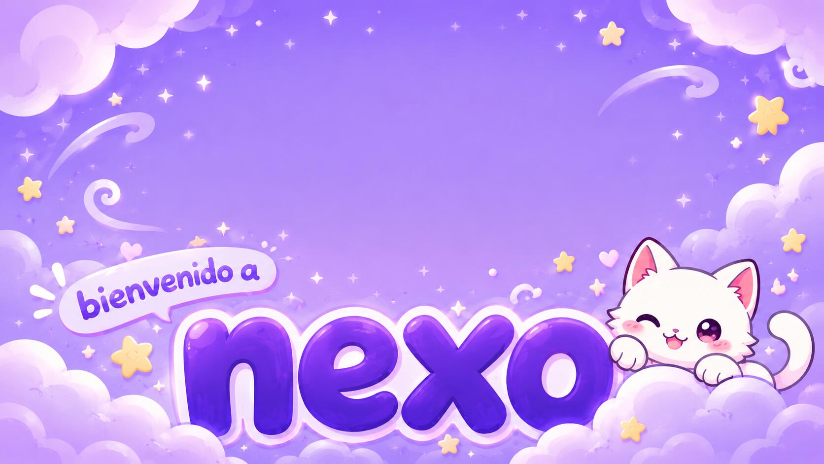 Discovery splash banner for nexo | VC Activo ⸱ Español ⸱ Social ⸱ Gaming ⸱ Chill ⸱ Anime ⸱ Cats ⸱ Voice ⸱ Music ⸱ Chat ⸱ Emojis Discord server