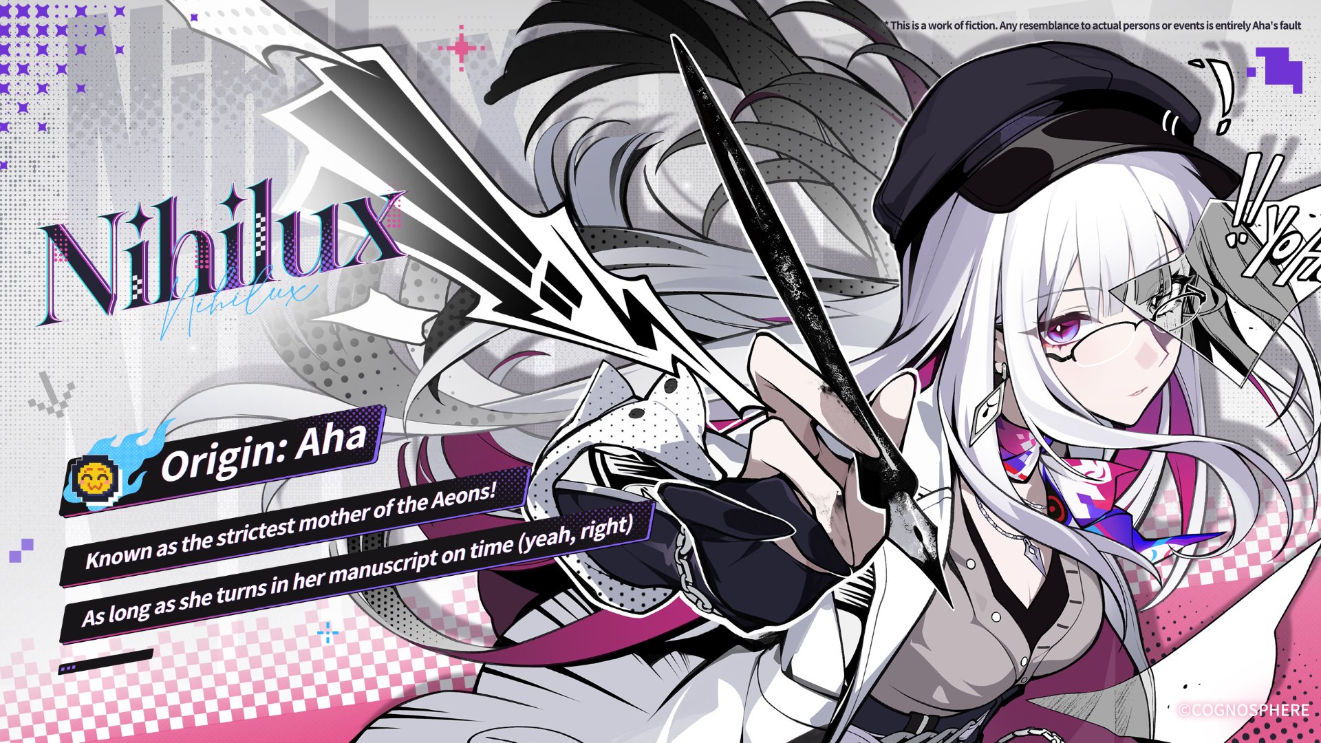 Discovery splash banner for Nihilux • Aha Mains 𝜗𝜚 Honkai : Star Rail Discord server