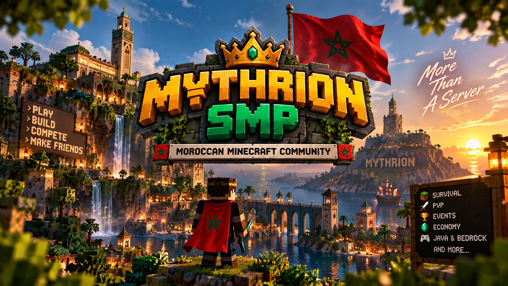 Discovery splash banner for MythrionSMP Discord server