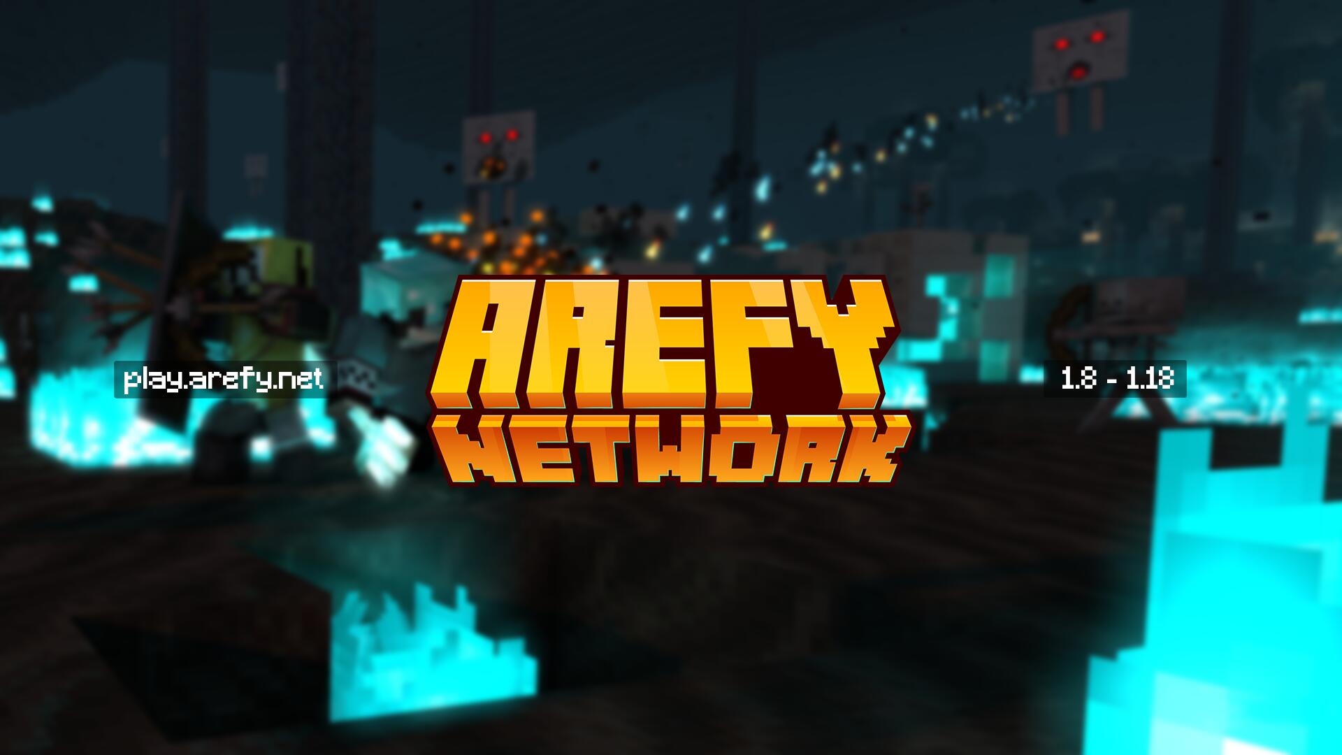 Discovery splash banner for Arefy Network Discord server