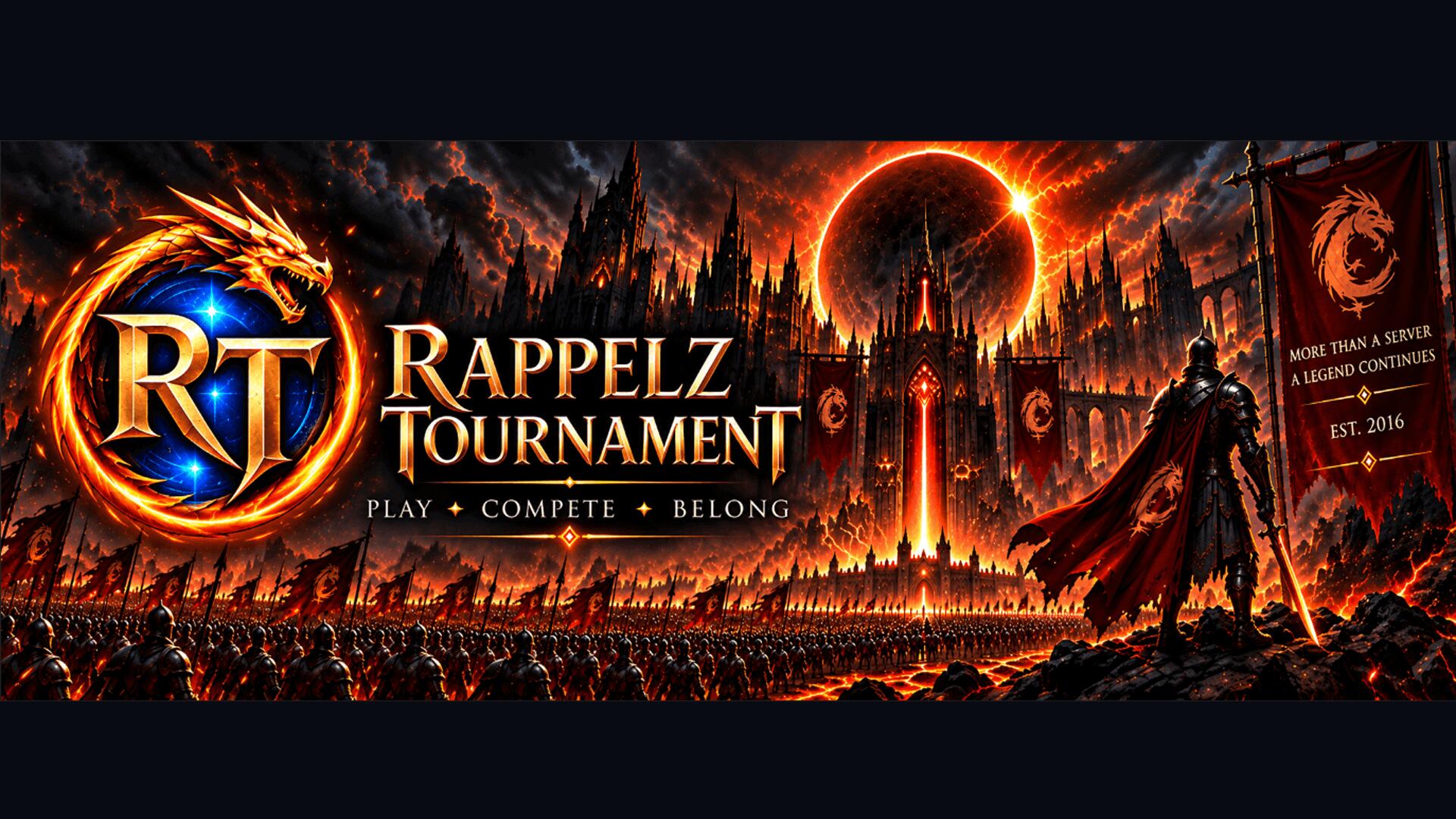 Discovery splash banner for Rappelz Tournament Discord server