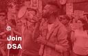 Discovery splash banner for Democratic Socialists of America Discord server