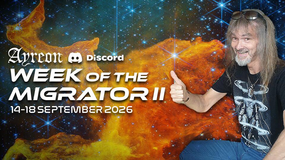 Discovery splash banner for Ayreon Discord server