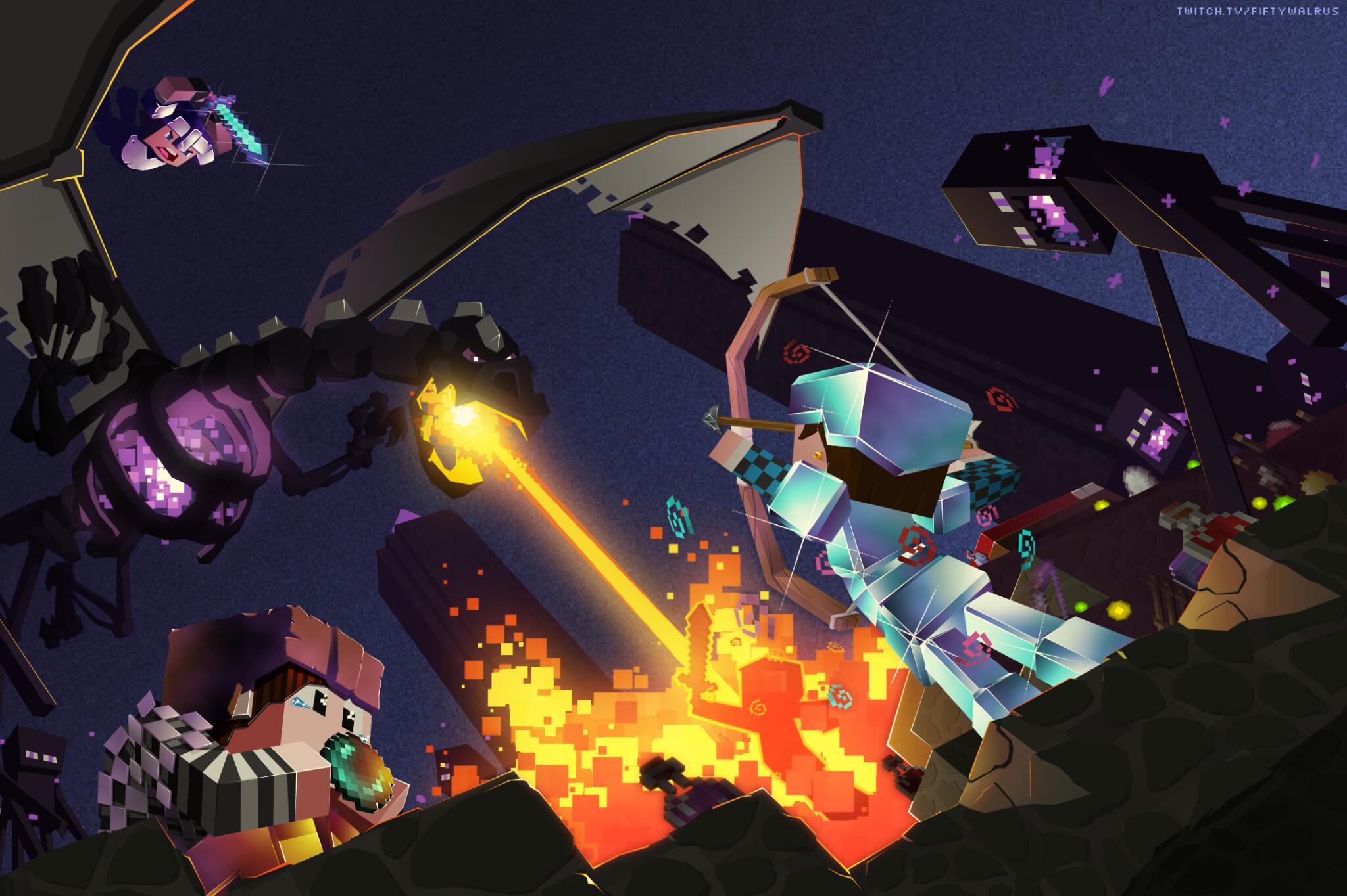 Discovery splash banner for MyCraft Network Discord server