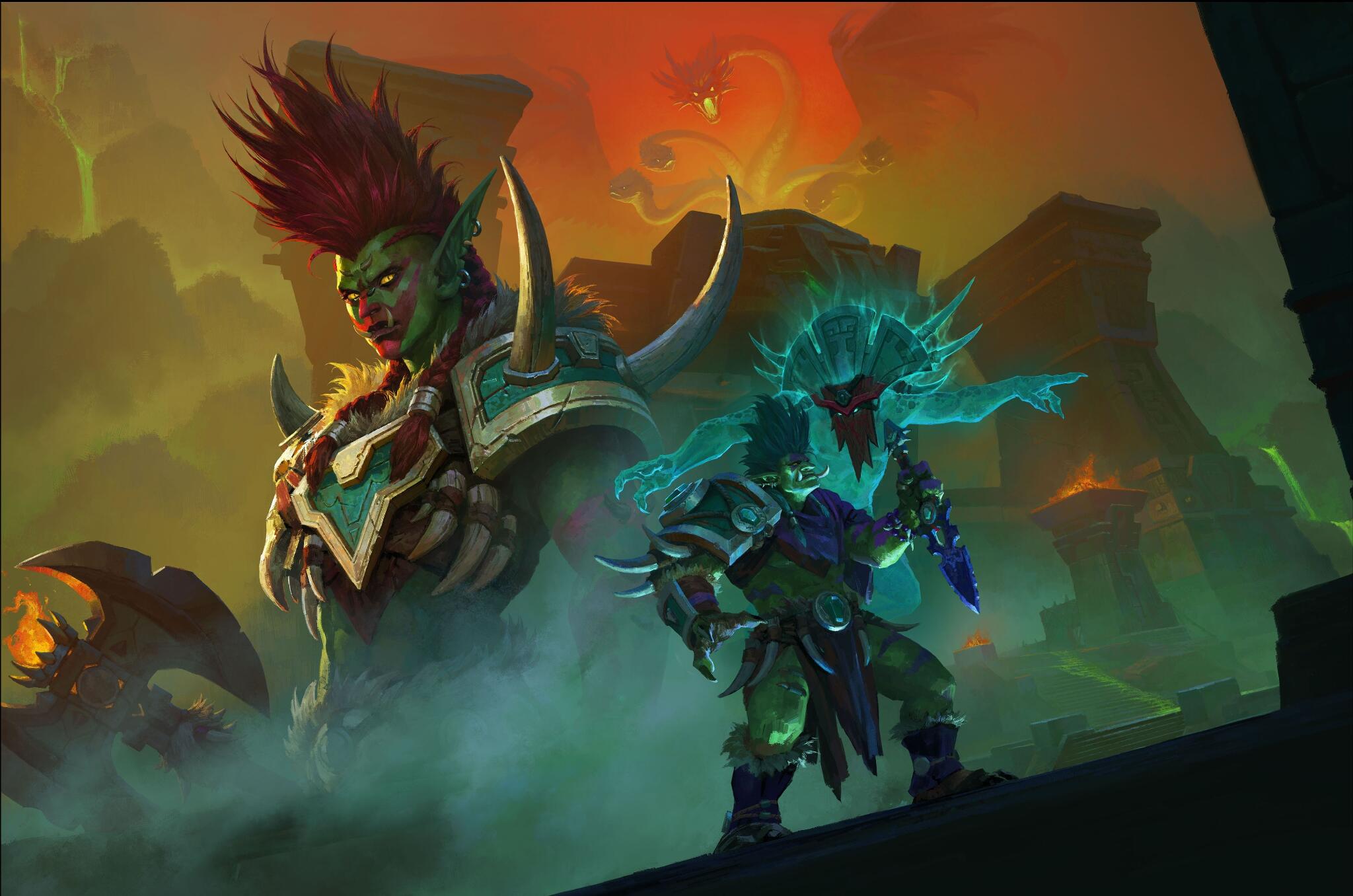 Discovery splash banner for WoW France - Horion (Retail/Forever/Classic) Discord server