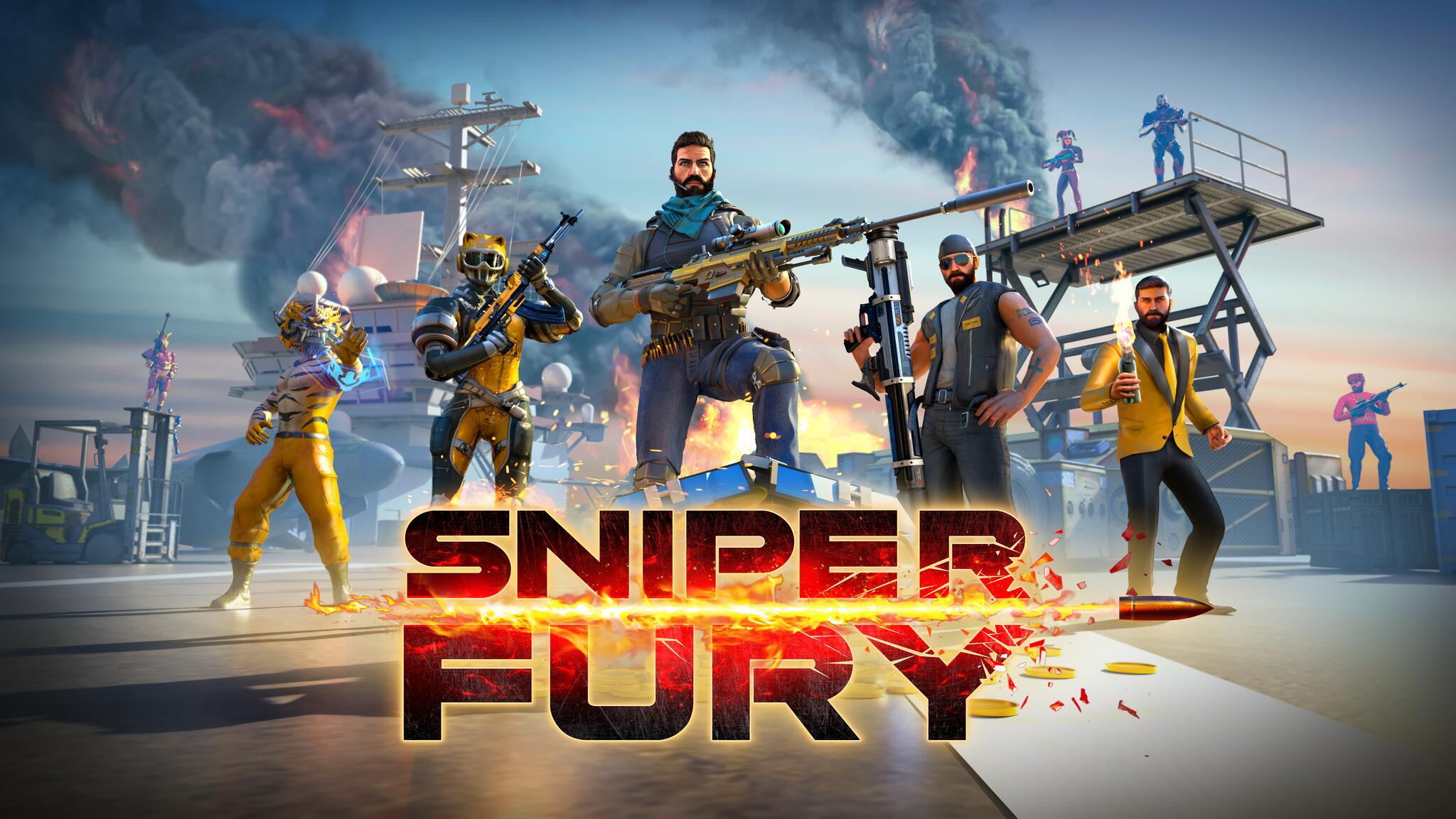 Discovery splash banner for Sniper Fury Discord server