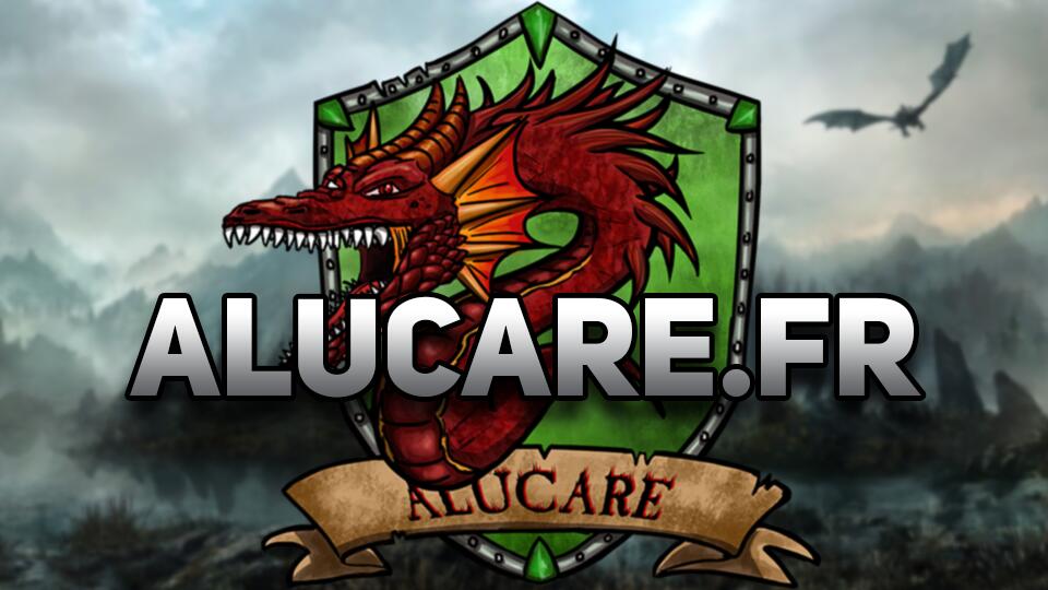 Discovery splash banner for Discord Officiel Alucare .fr Discord server
