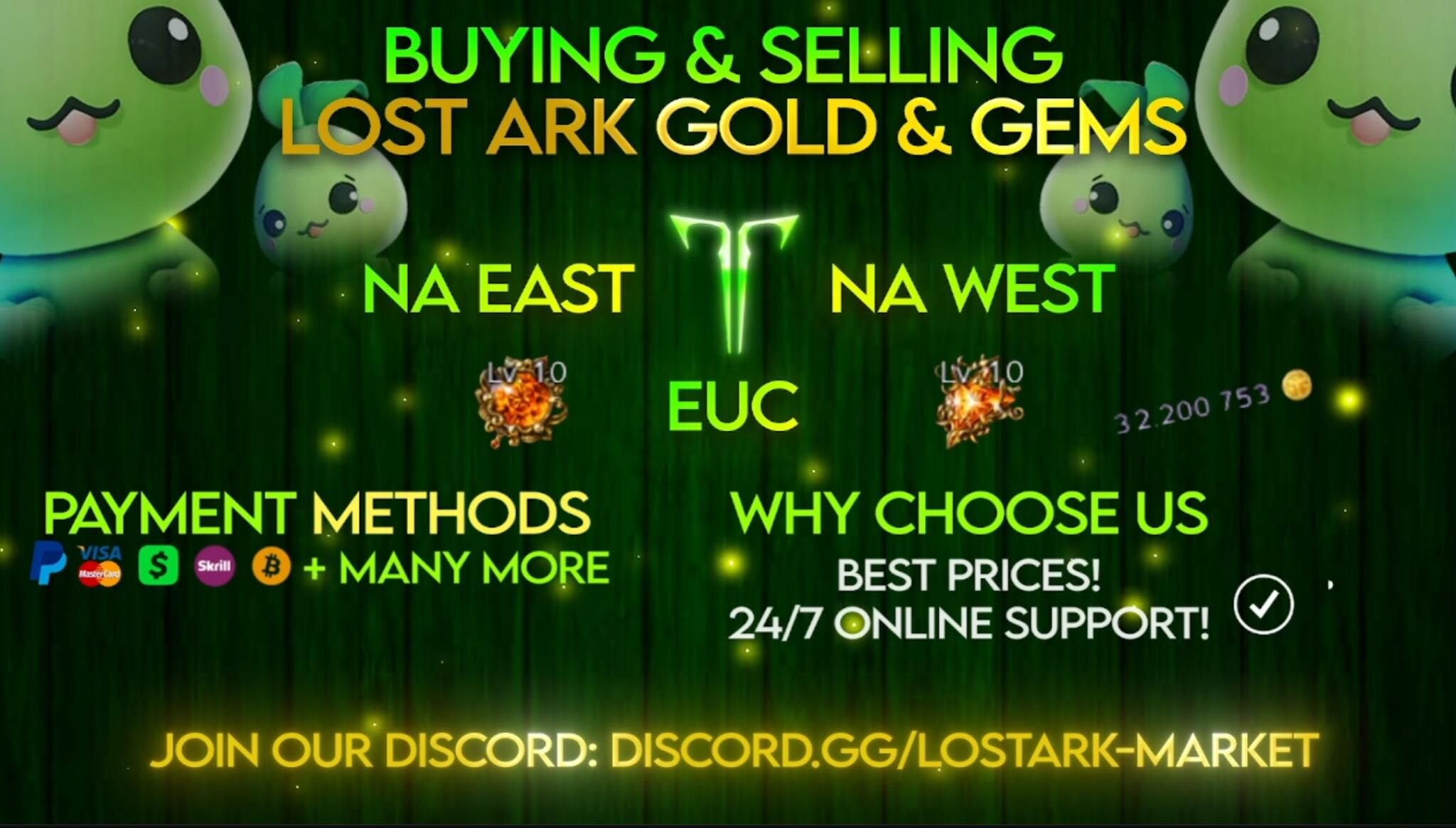 Discovery splash banner for Lost Ark Market - Buy & Sell Gold / Gems Discord server