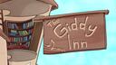 Discovery splash banner for The Giddy Inn Discord server