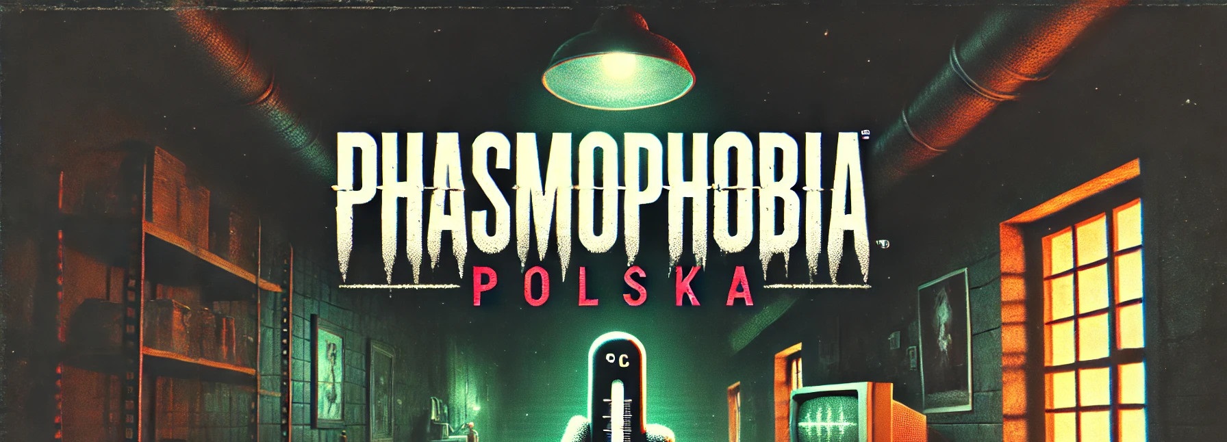 Discovery splash banner for Phasmophobia Polska Discord server