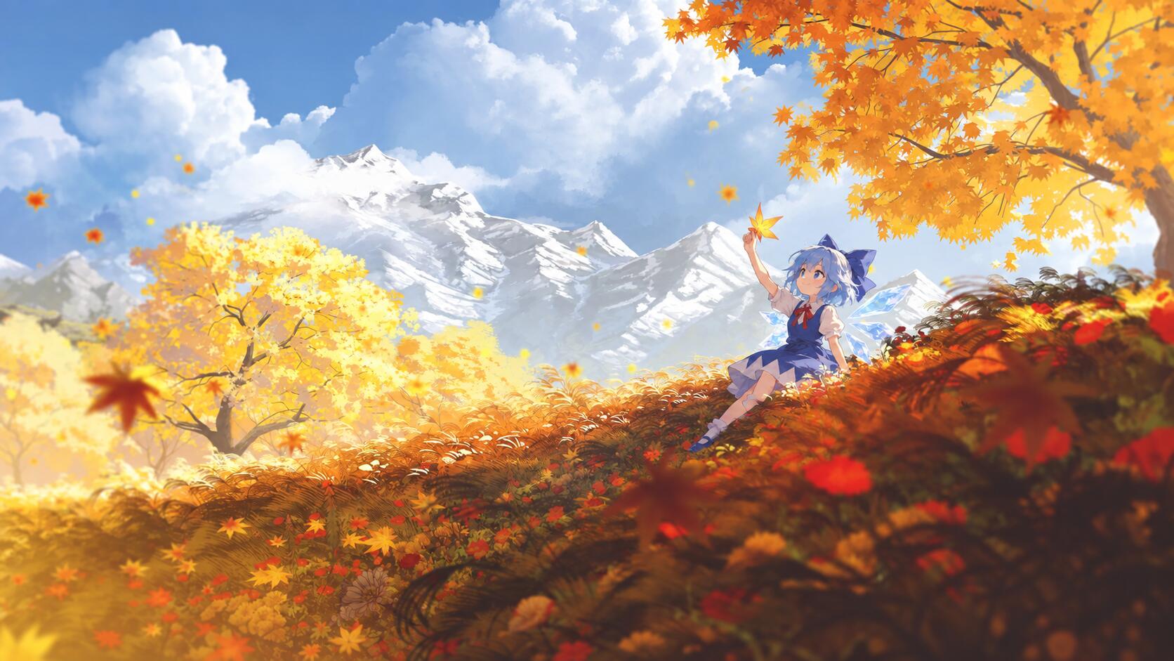 Discovery splash banner for Cirno's Autumn Abode 🍁 Discord server