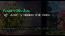Discovery splash banner for Arcane Studios Discord server