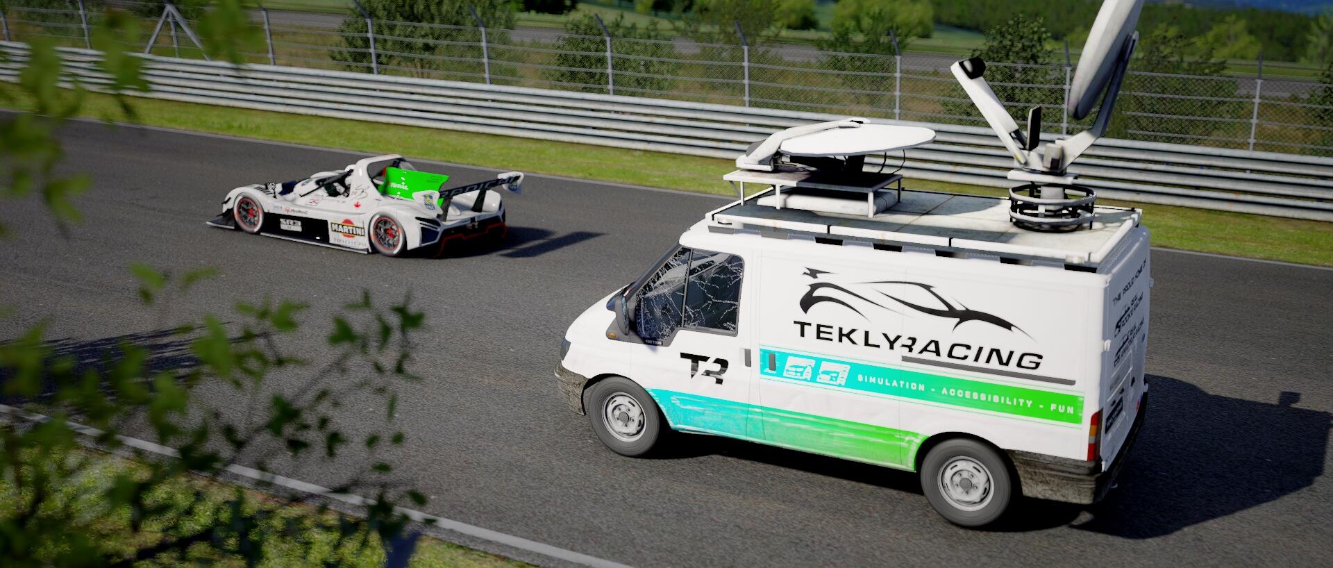 Discovery splash banner for Real Rookie Racing | TeklyRacing Discord server