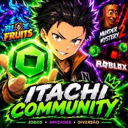 Discovery icon for ItachiCommunity 🇧🇷 | Roblox • Blox Fruits 🌊 Discord server